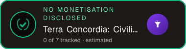 Terra Concordia: Civilizations in Harmony — no monetisation disclosed