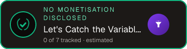 Let's Catch the Variable! — no monetisation disclosed