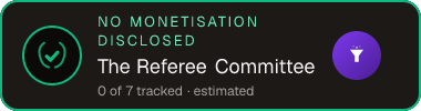 The Referee Committee — no monetisation disclosed