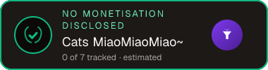 Cats MiaoMiaoMiao~ — no monetisation disclosed