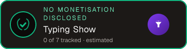 Typing Show — no monetisation disclosed