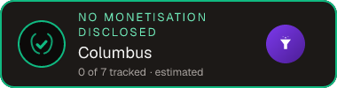 Columbus — no monetisation disclosed