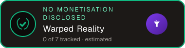 Warped Reality — no monetisation disclosed